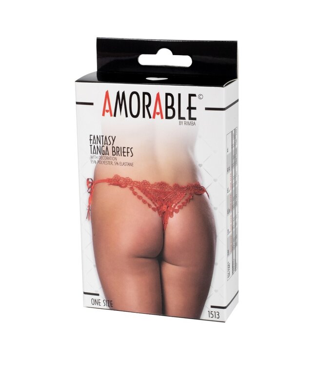 Rimba Amorable by Rimba - Tanga Slip - One Size - Rood