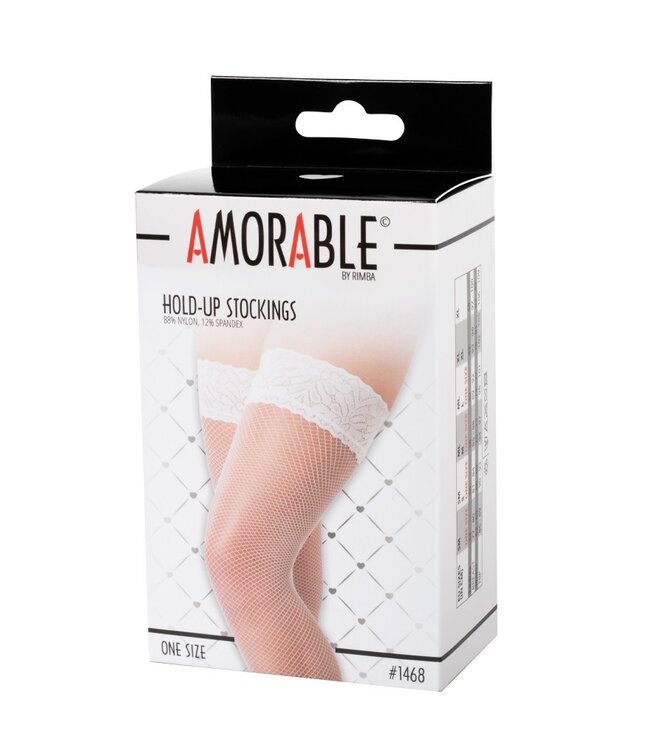 Rimba Amorable by Rimba - Hold-Up Netkousen - One Size - Wit