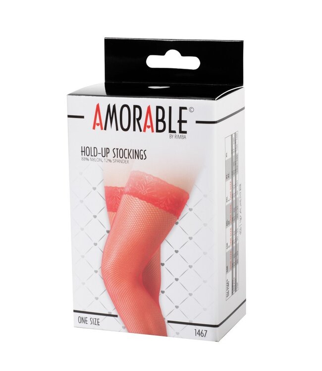 Rimba Amorable by Rimba - Hold-Up Netkousen - One Size - Rood