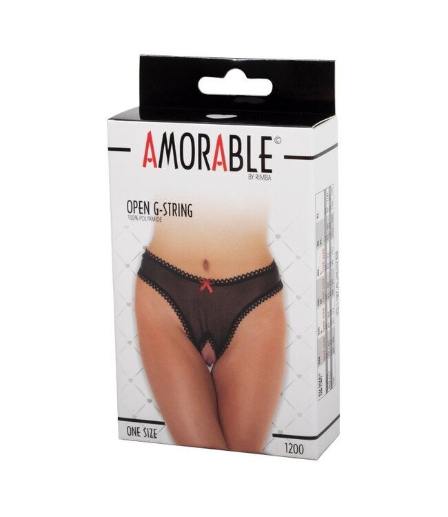 Rimba Amorable by Rimba - Open String - One Size - Zwart