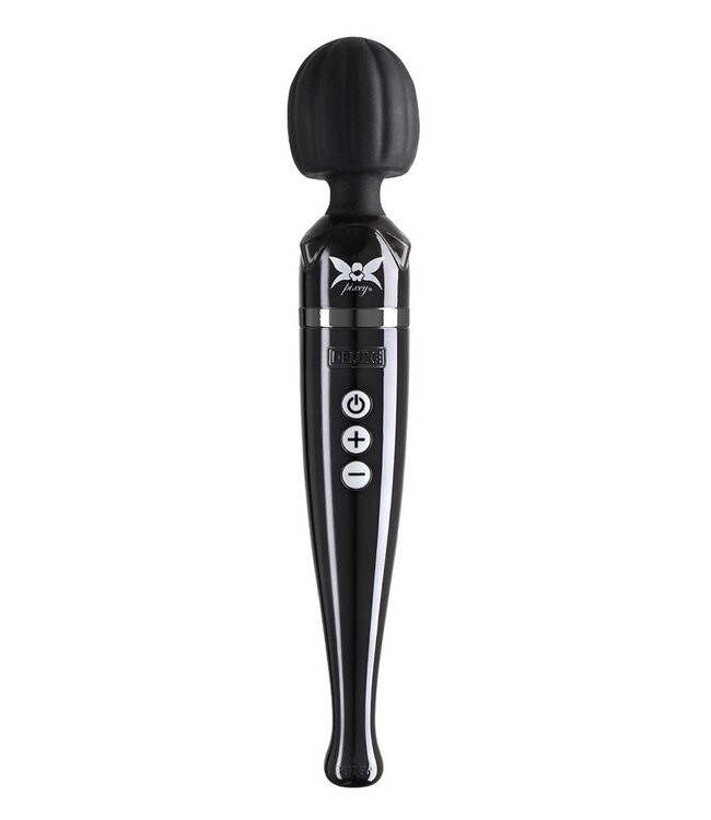 Rimba Pixey Deluxe Rechargeable Wand - Zwart