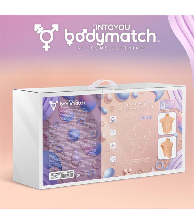 Rimba BODYMATCH - Boomax - Hyperrealistisch siliconen spierpak - Maat M - Huidskleur