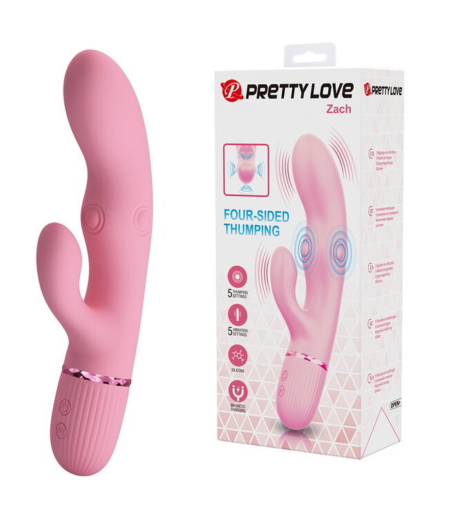 Rimba PL - Zach - Rabbit Vibrator - Roze