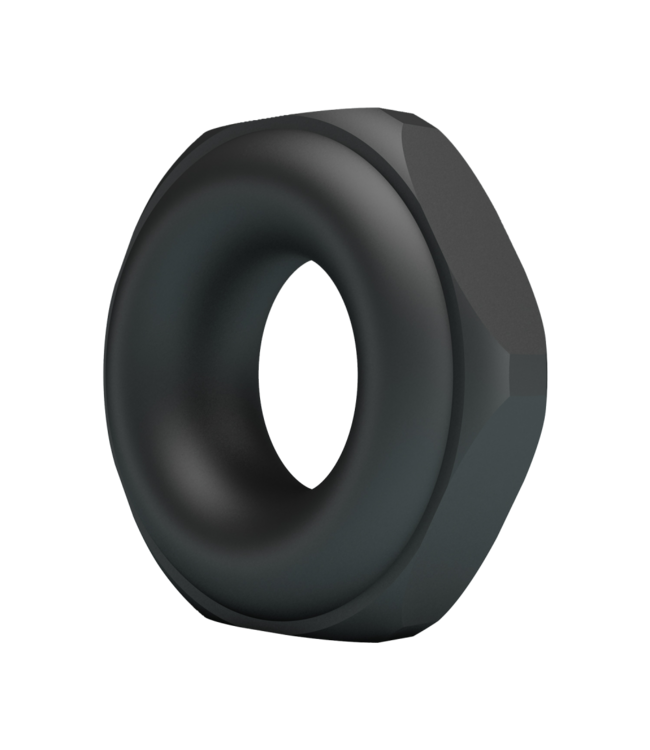 Rimba Crazy Bull - Jarvius - Super Soft Siliconen Ring - Model 14 - Zwart