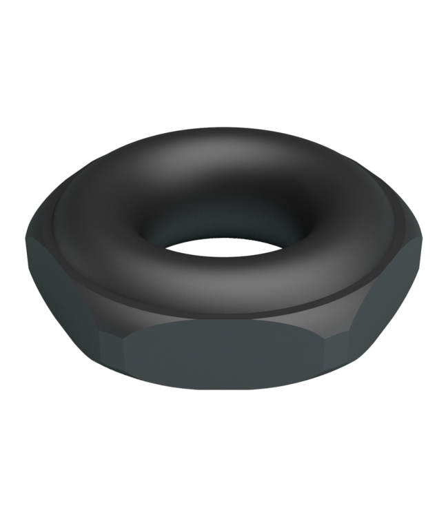 Rimba Crazy Bull - Jarvius - Super Soft Siliconen Ring - Model 14 - Zwart