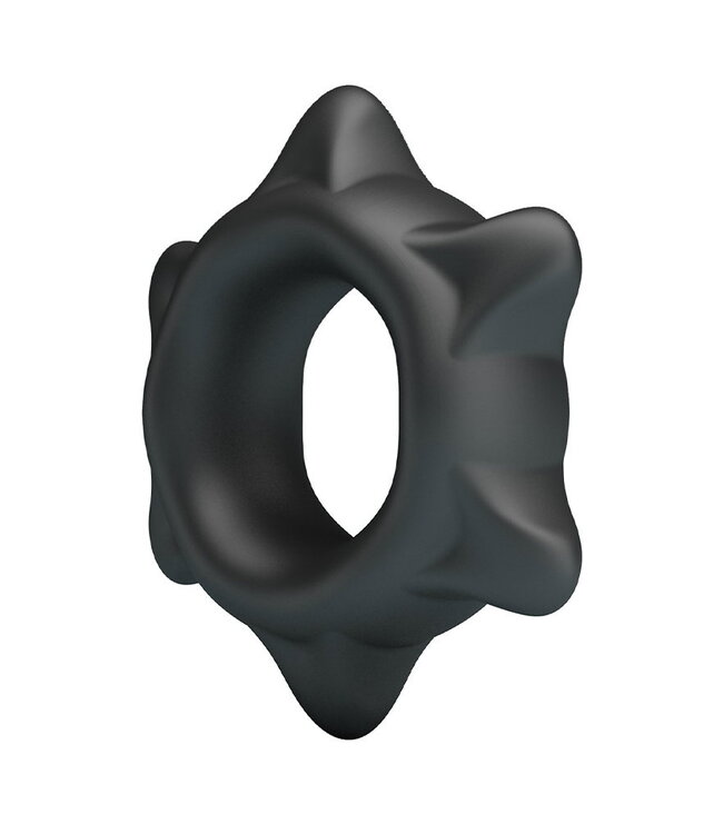 Rimba Crazy Bull - Ethaniel - Super Soft Siliconen Ring - Model 11 - Zwart