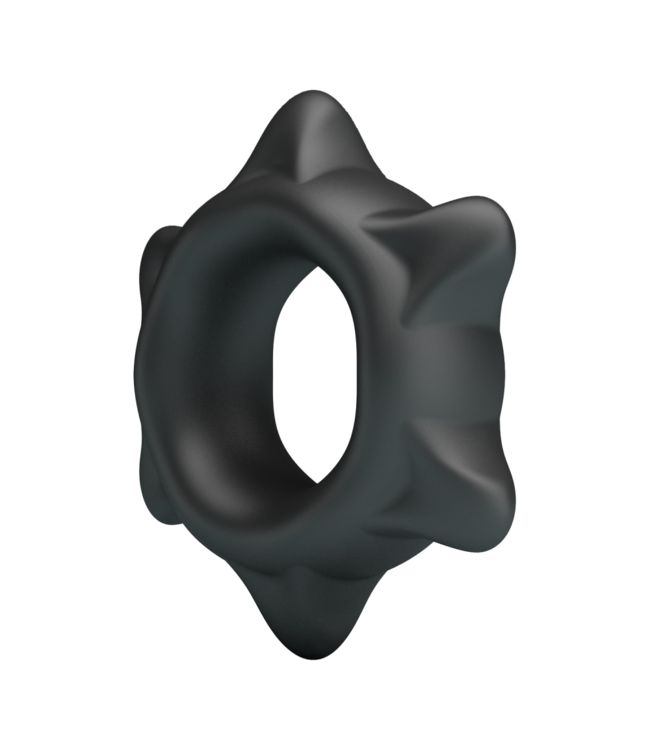 Rimba Crazy Bull - Ethaniel - Super Soft Siliconen Ring - Model 11 - Zwart