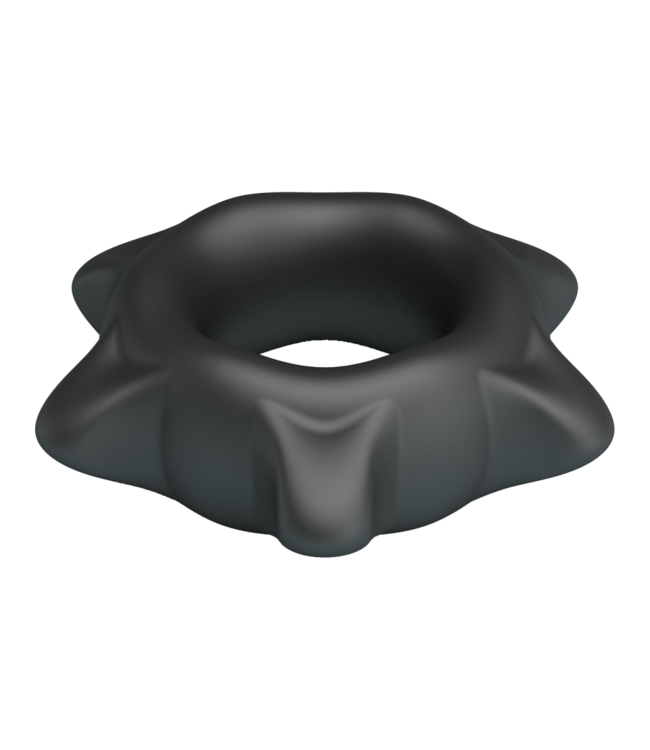 Rimba Crazy Bull - Ethaniel - Super Soft Siliconen Ring - Model 11 - Zwart