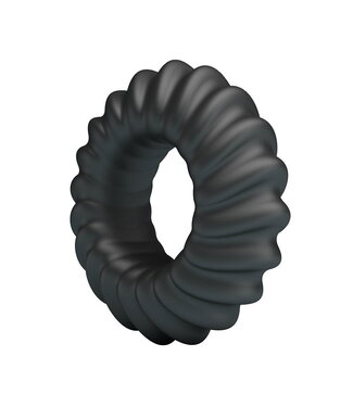 Rimba Crazy Bull - Fitz - Super Soft Siliconen Ring - Model 8 - Zwart