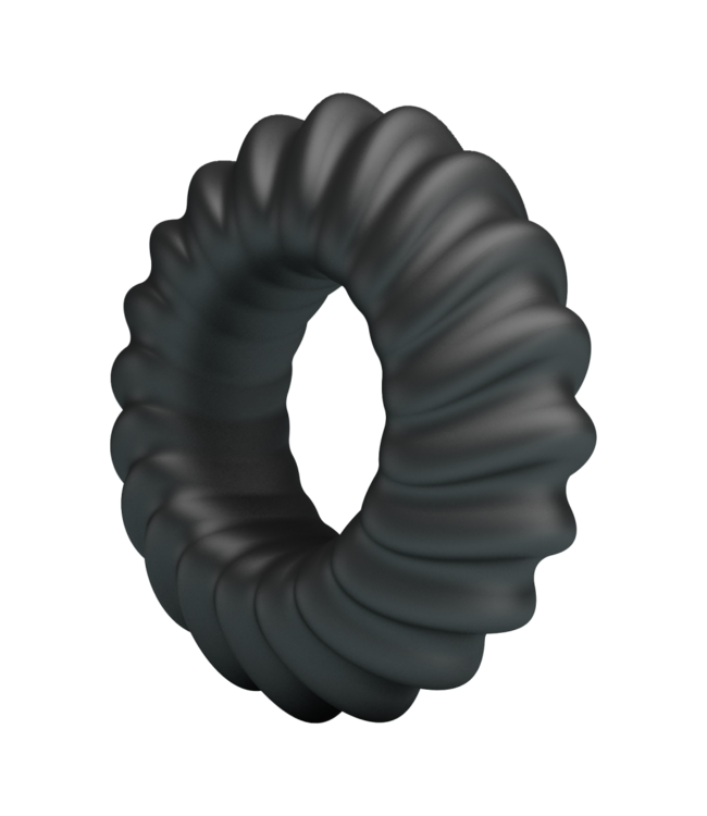 Rimba Crazy Bull - Fitz - Super Soft Siliconen Ring - Model 8 - Zwart