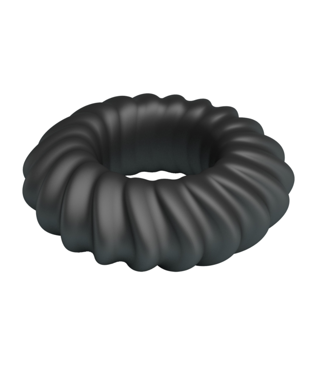 Rimba Crazy Bull - Fitz - Super Soft Siliconen Ring - Model 8 - Zwart