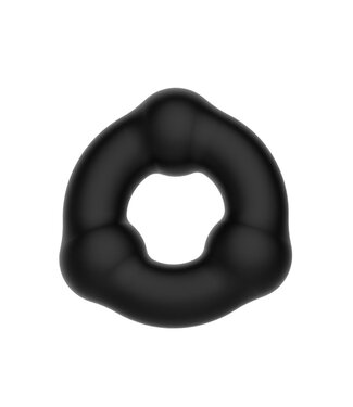 Rimba Crazy Bull - Super Soft Siliconen Ring - Model 7 - Zwart
