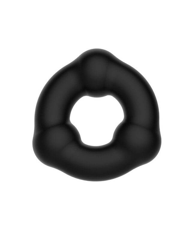 Rimba Crazy Bull - Super Soft Siliconen Ring - Model 7 - Zwart