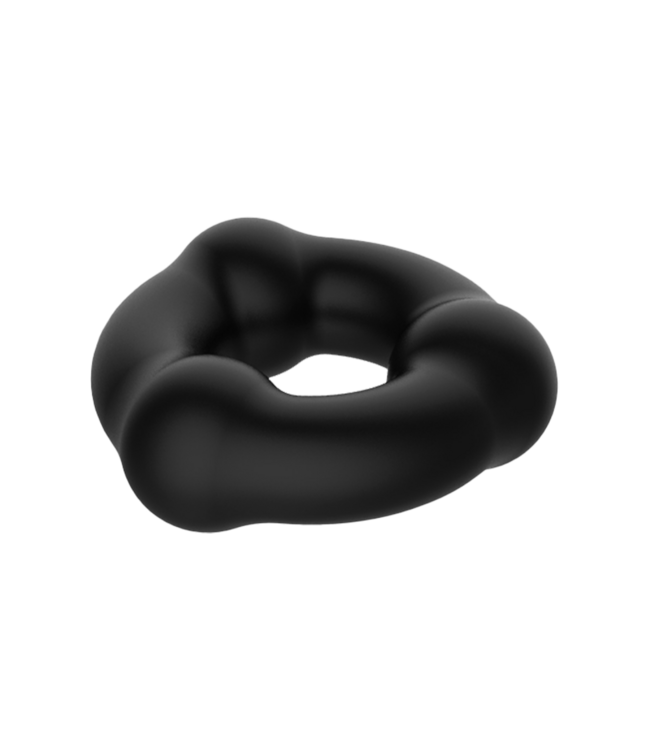 Rimba Crazy Bull - Super Soft Siliconen Ring - Model 7 - Zwart