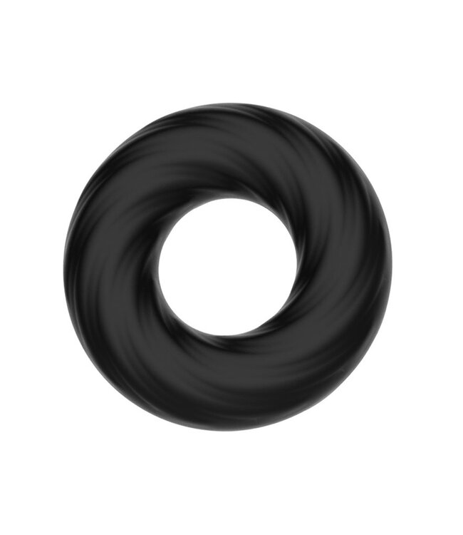 Rimba Crazy Bull - Super Soft Siliconen ring - Model 6 - Zwart