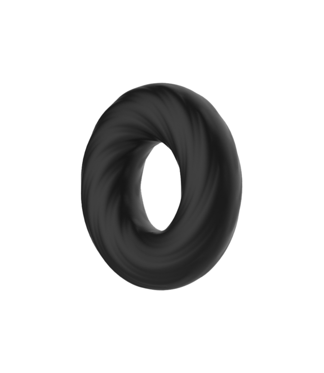 Rimba Crazy Bull - Super Soft Siliconen ring - Model 6 - Zwart