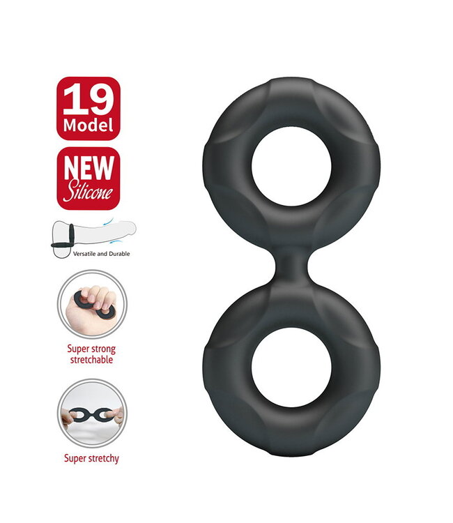Rimba Crazy Bull - Radwan - Cock Ring - Model 19 - Zwart
