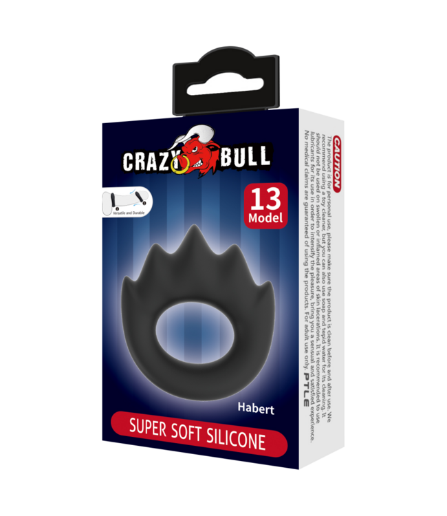 Rimba Crazy Bull - Habert - Cock Ring - Model 13 - Zwart