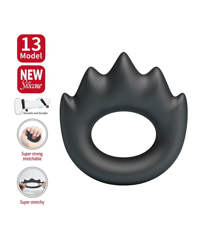 Rimba Crazy Bull - Habert - Cock Ring - Model 13 - Zwart