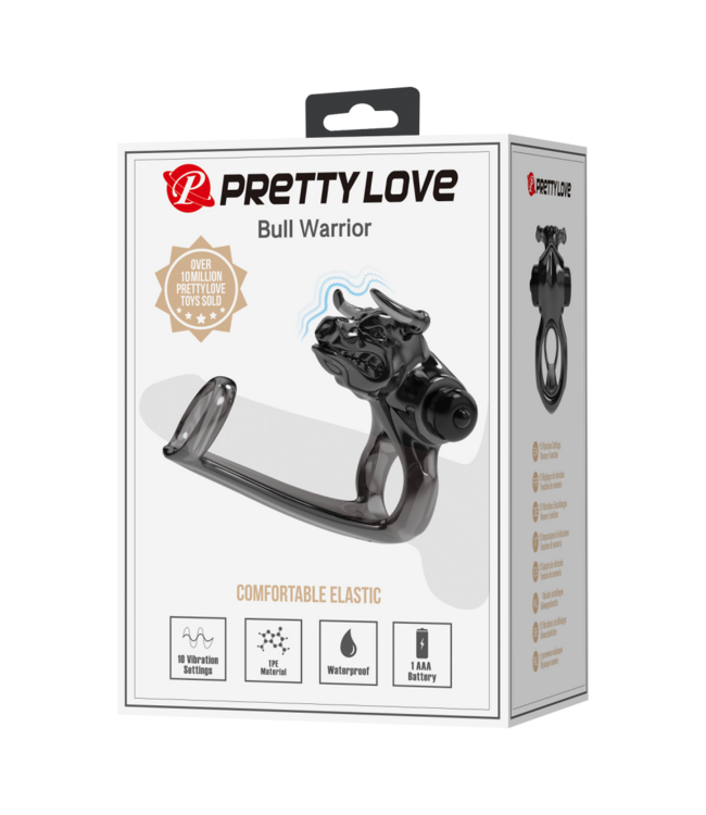 Rimba Pretty Love - Bull Warrior - Penisring - Zwart