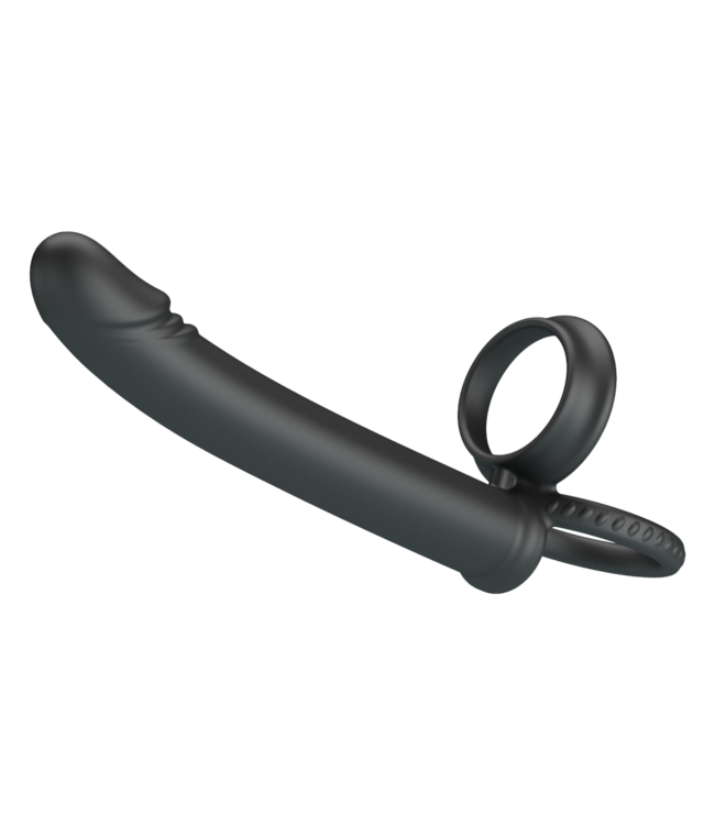 Rimba Pretty Love - Moses - Cock en Ball Ring Dildo - Zwart