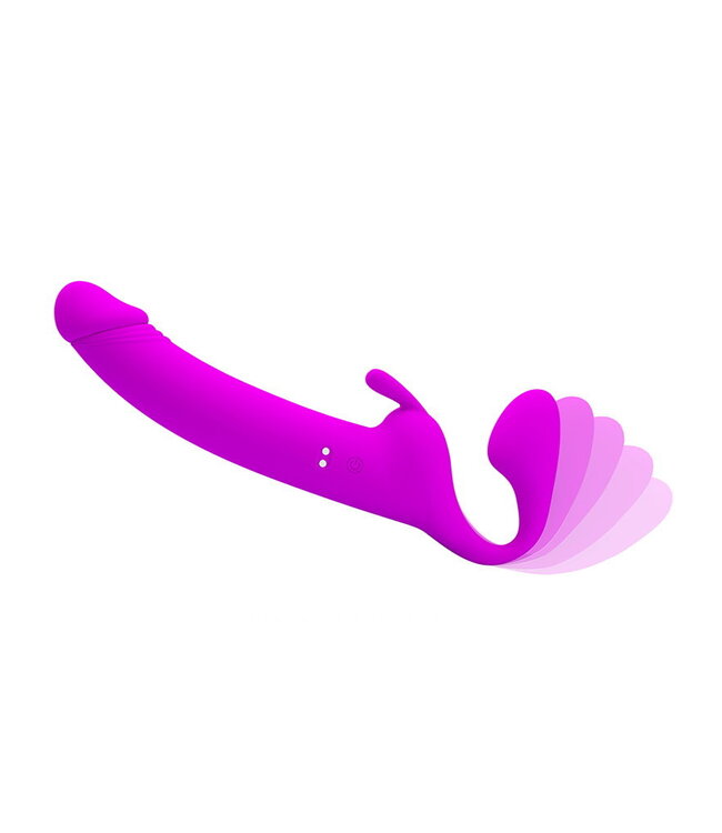 Rimba Pretty Love - Zanini - Vibrerende Strapless Strap-On - Paars