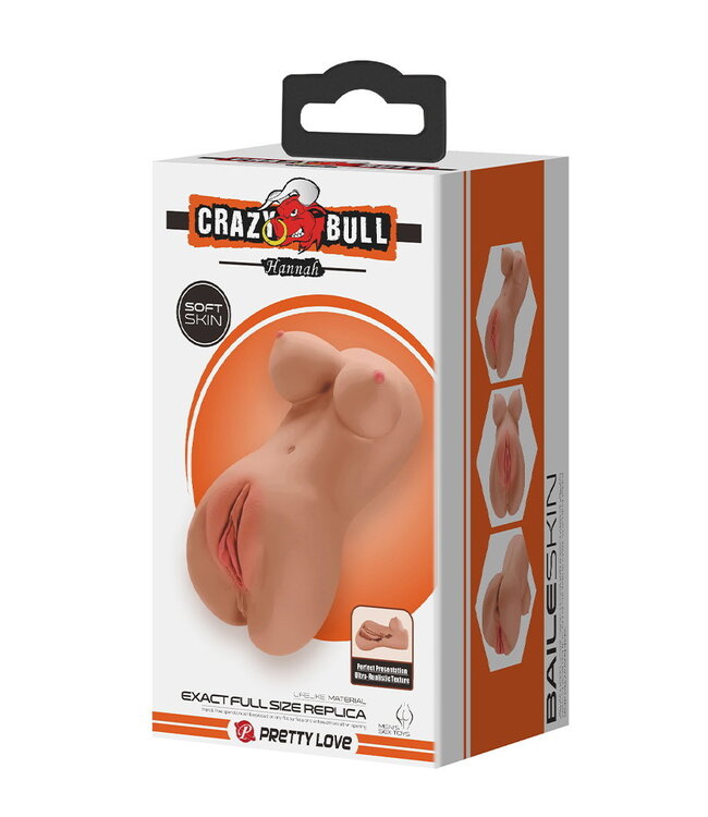 Rimba Crazy Bull - Hannah - Premium Dual Channel Male Masturbator - Bruin