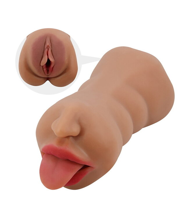 Rimba Crazy Bull - Sarah - Premium Dual Channel Mannelijke Masturbator - Bruin