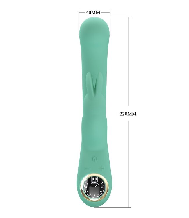 Rimba Pretty Love - Lamar - Rabbit Vibrator met Digitaal LED Display - Blauw