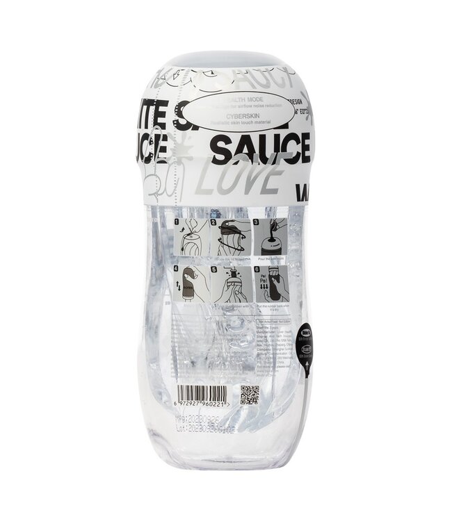 Rimba Sauce - Witte Sauce Cup - Masturbatorhuls - Transparant