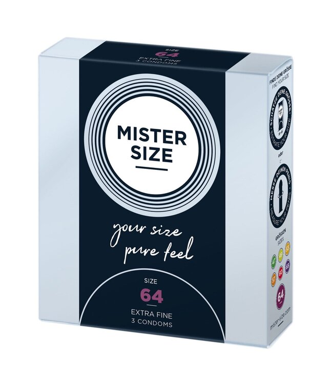 MISTER SIZE 64mm Condoms 3pcs