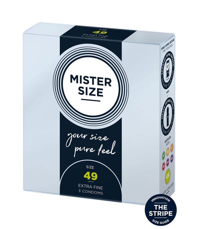 MISTER SIZE 49mm Condoms 3pcs