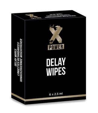 X Power Delay Wipes 6 pcs
