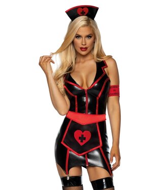 Vinyl Naughty Nurse Dress