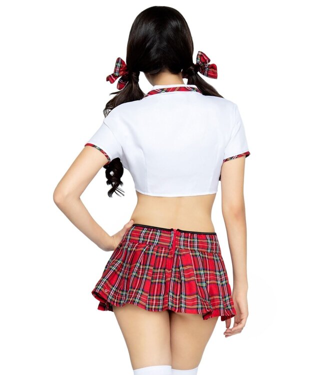 Miss Prep School Top and Skirt