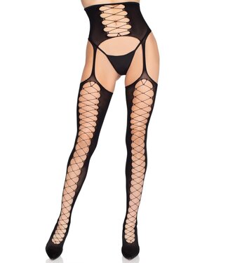 Stockings with Attached Garter Belt