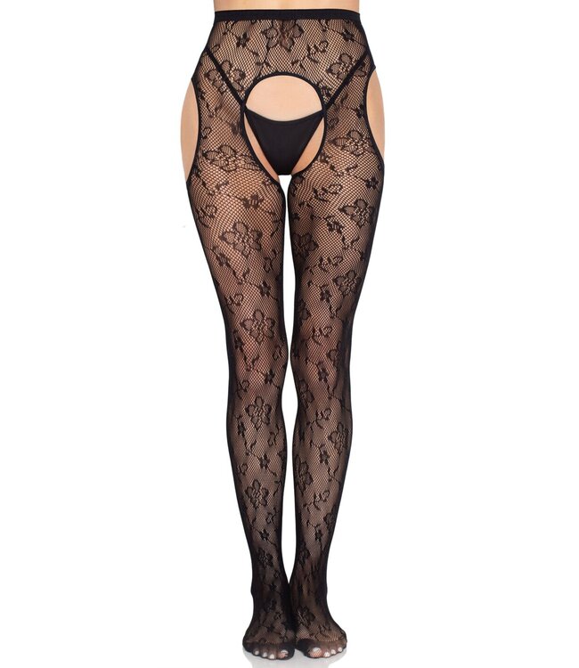 Bloom Net Suspender Tights
