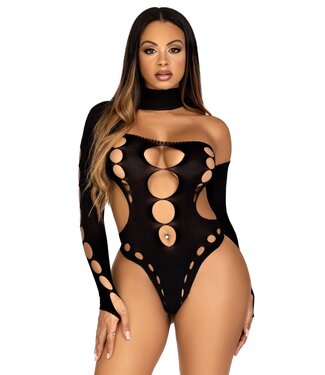 Asymmetrical Cut Out Bodysuit