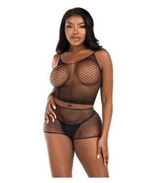 Twist Net Tank Top and Boyshorts