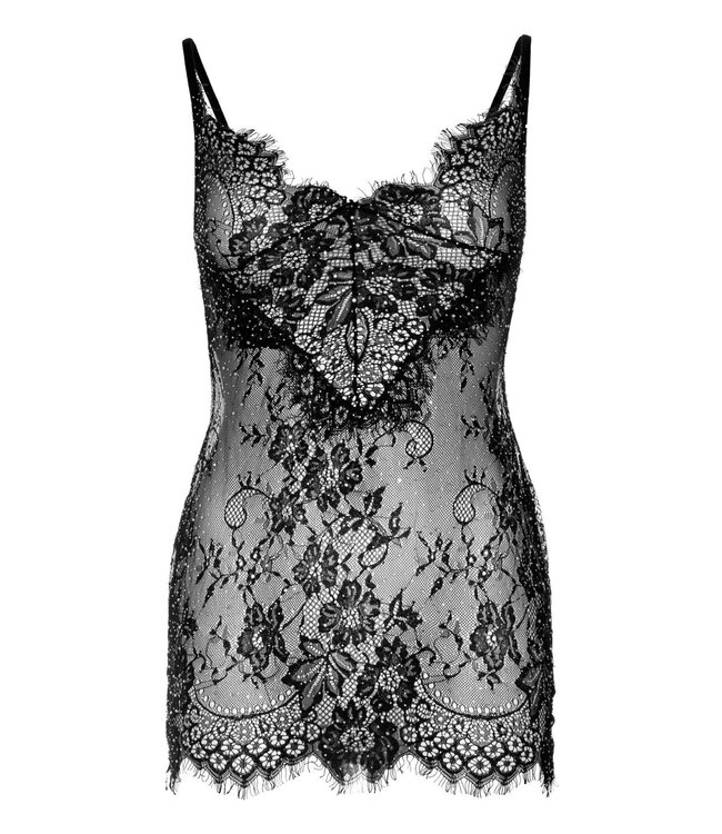 Rhinestone Mini Dress and String