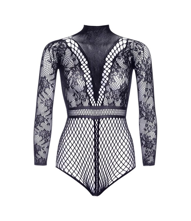 Fishnet Bodysuit with Snapcrotch