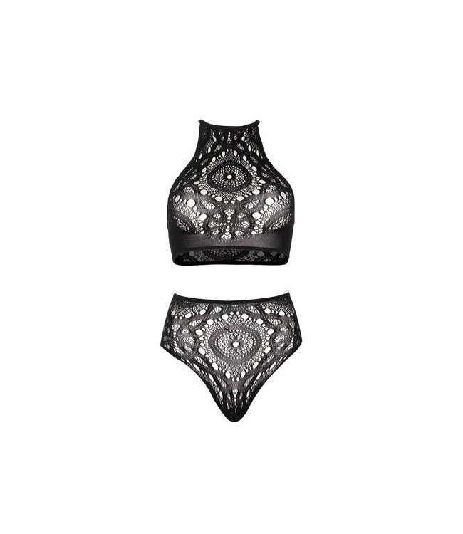Halter Crop Top and High Waist Thong