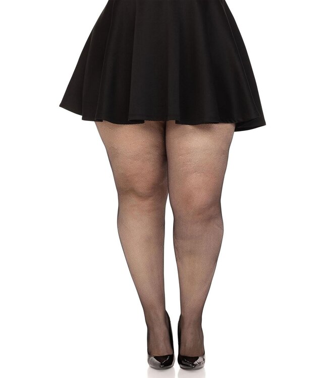 Plus Elastane Micro Net Tights