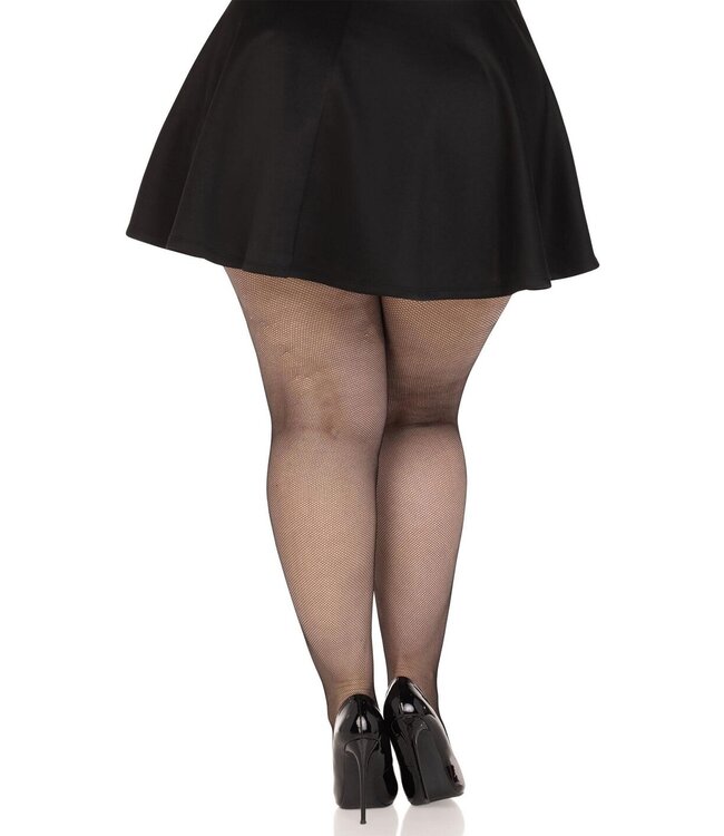 Plus Elastane Micro Net Tights