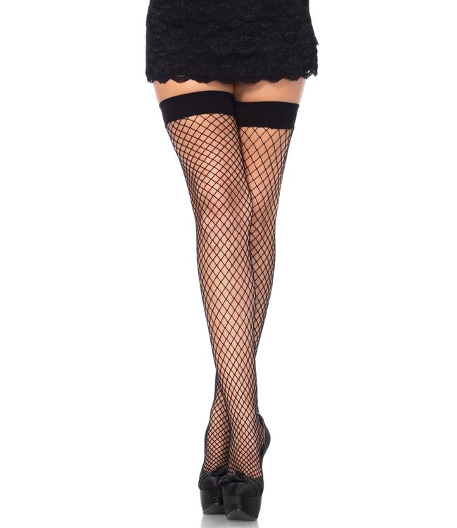 Elastane Fishnet Thigh Highs