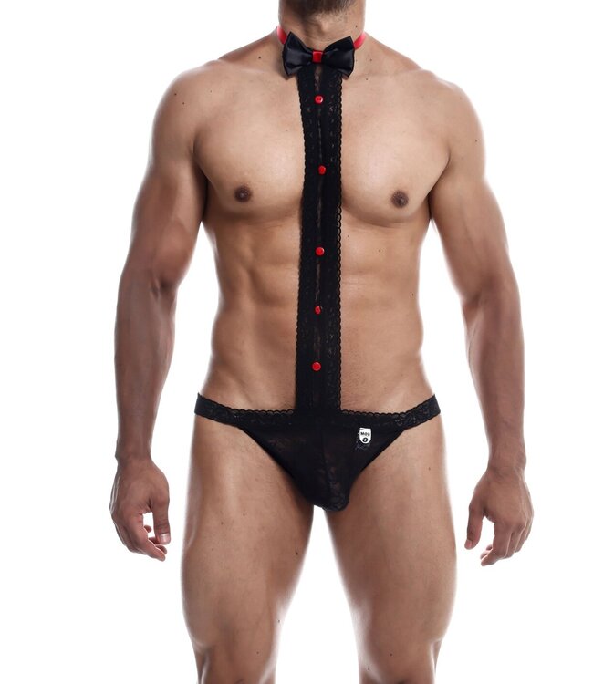 MOB Tuxedo Lace Thong