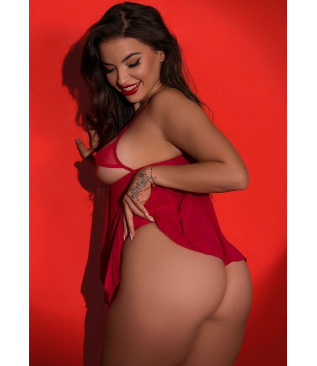 Cheeky Peek-a-Boo Bow Babydoll
