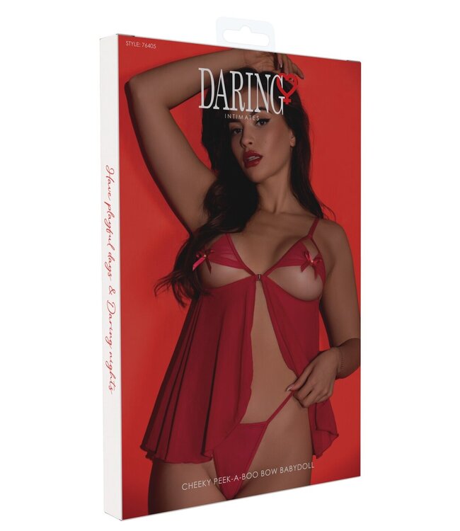 Cheeky Peek-a-Boo Bow Babydoll