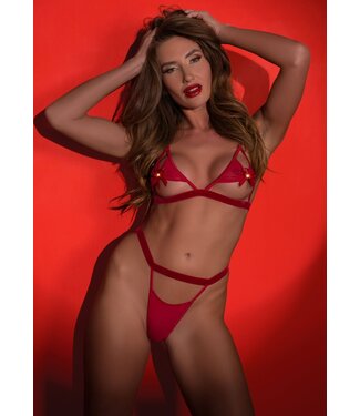 Peek-a-Boo Bow Bra & Panty Set