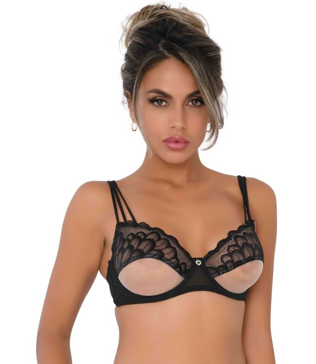 Unlined bra with faux underbust